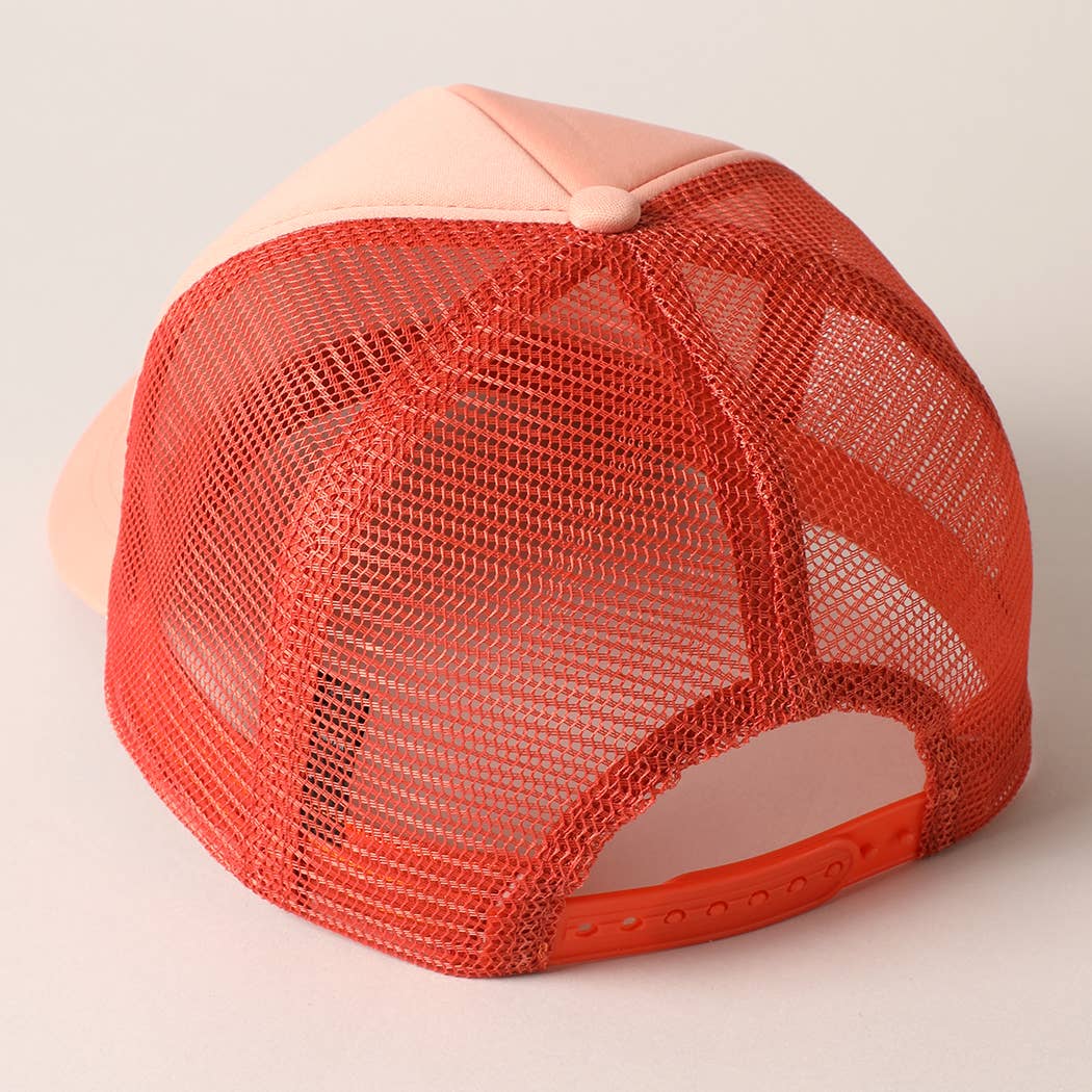 Fashion City - Wholesale Trucker Hat - Women's - Pink Bow Patch Foam Mesh Back Trucker Hat17