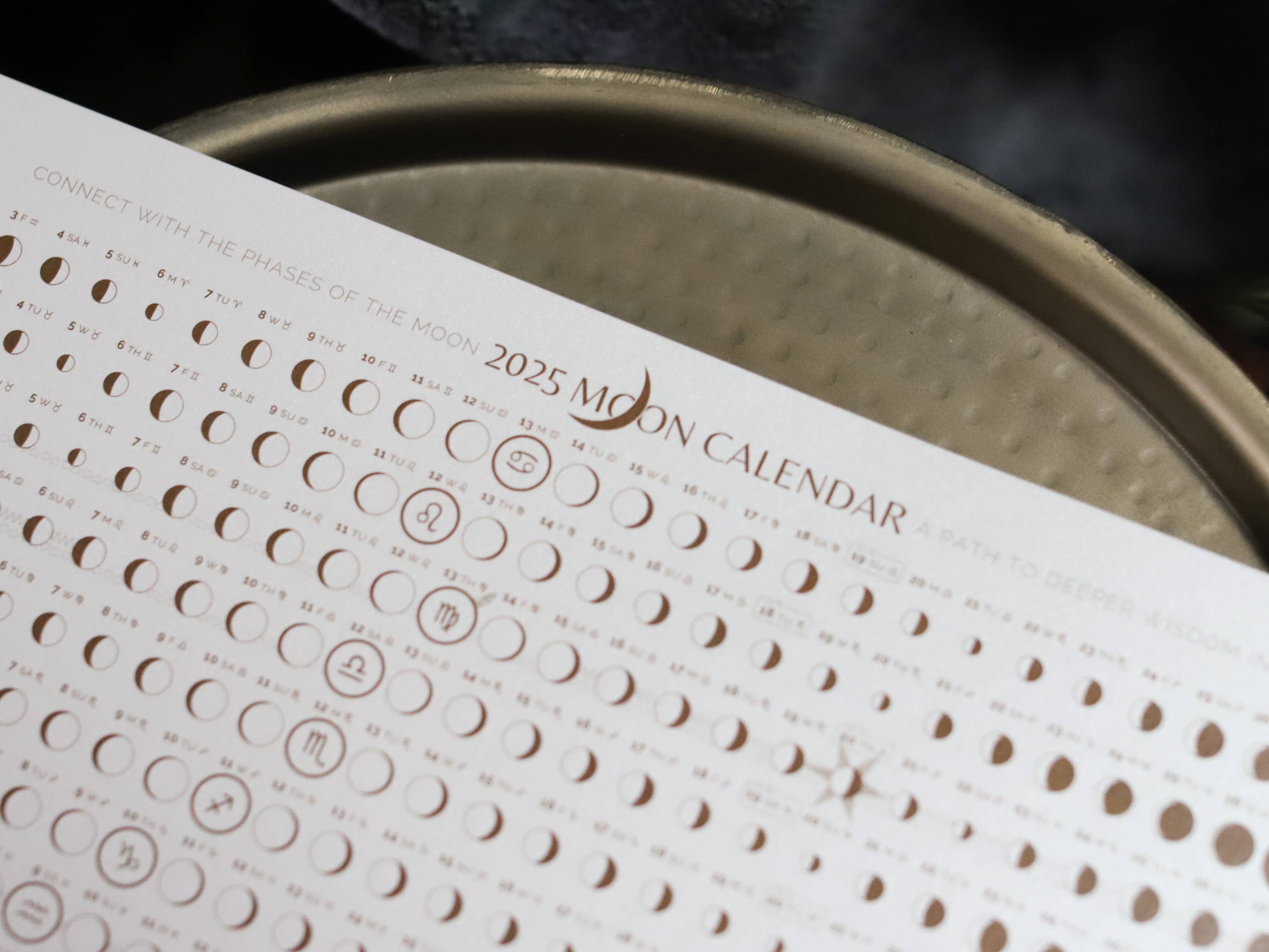 Taming the Tangle - Wholesale Calendar - Golden Hour 2026 Moon Calendar poster, limited edition3