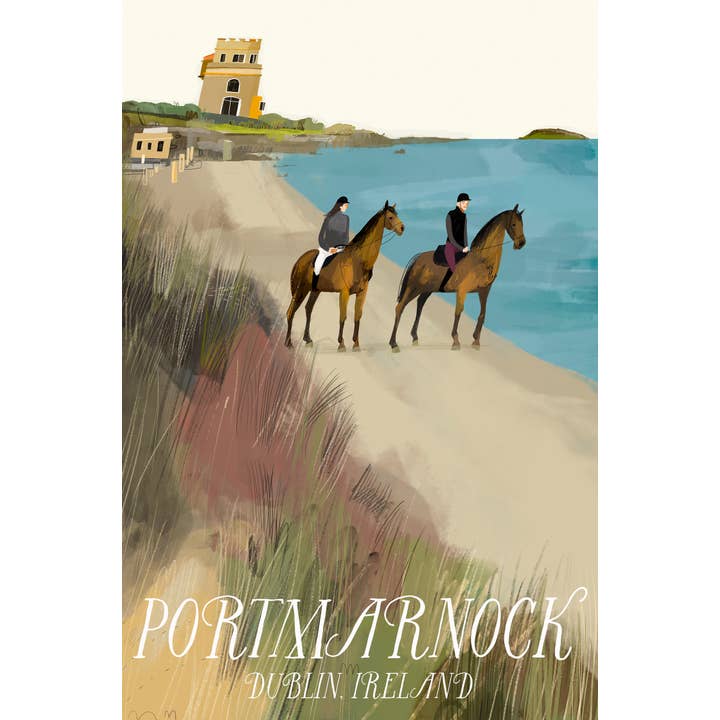 Portmarnock Beach, Dublin, Ireland, Art Print for wholesale by Conor Langton Art