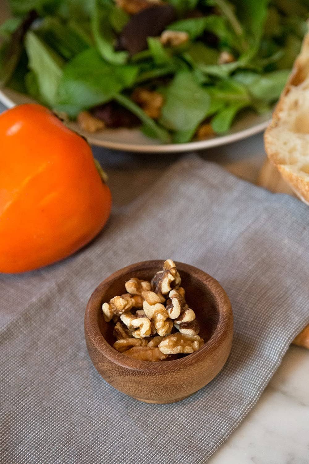 Fox Run Brands – wholesale Condiment/dip bowl – Ironwood Condiment Cup, Acacia Wood, 2.75" x 2.75" x 1.5"1