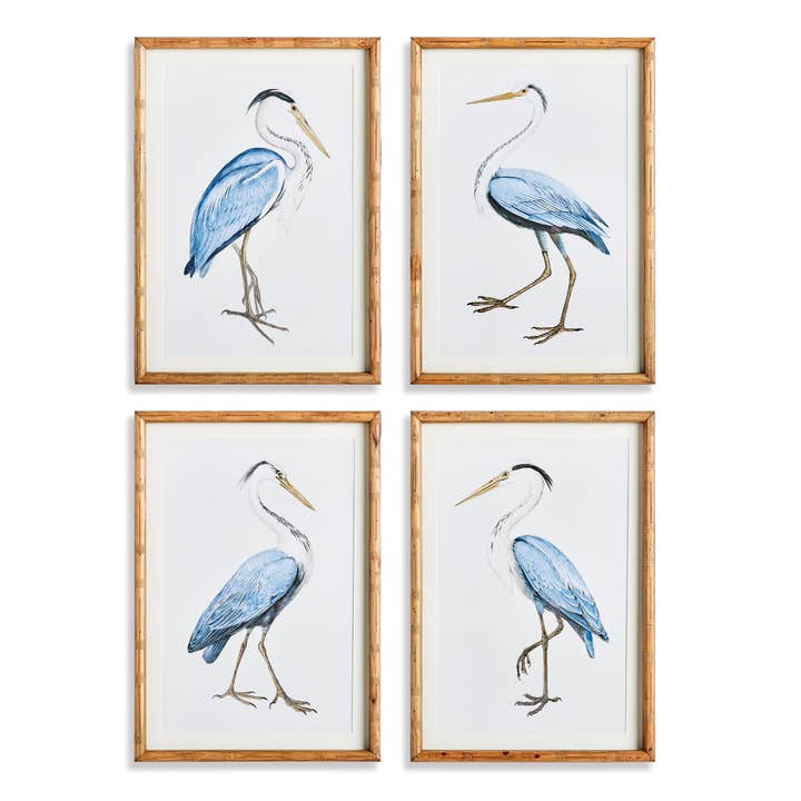 Napa Home & Garden - Wholesale Gallery Wall Set - Elegant Blue Heron Prints