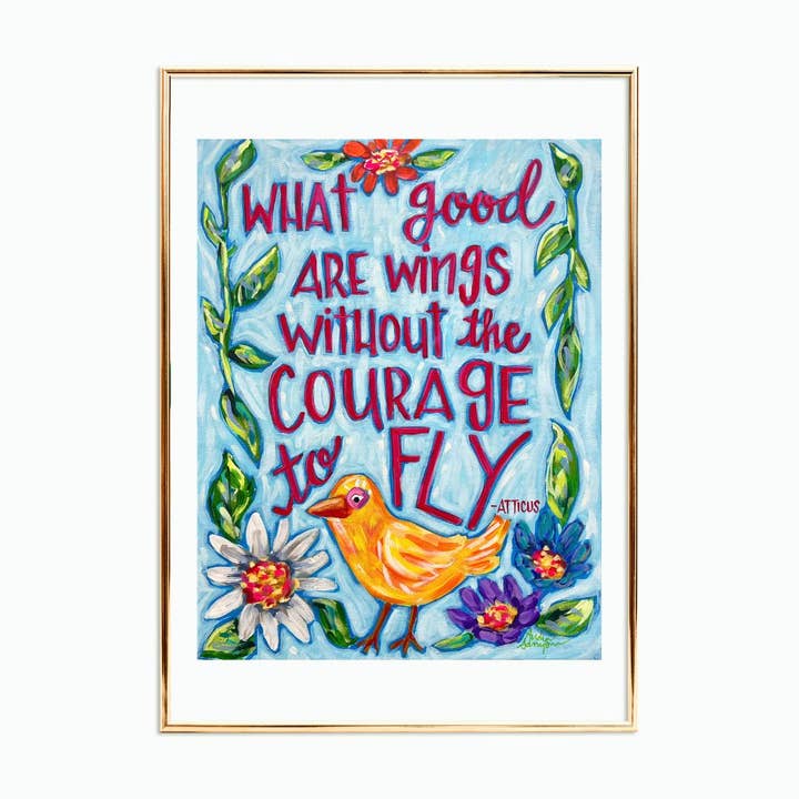 Atticus Finch-citat reproduktionskonsttryck för wholesale av Audra Style