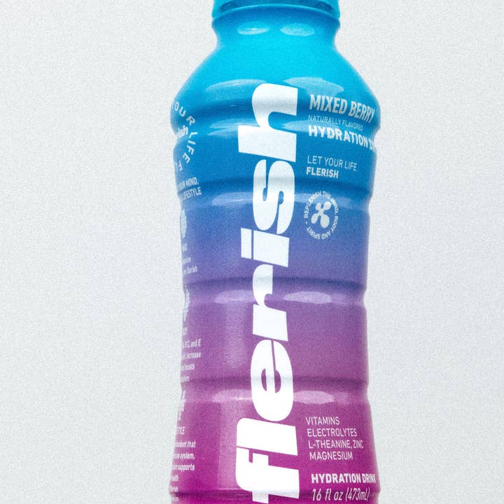 Flerish - Wholesale Sports/Energy Drink - Mixed Berry 12 Pack