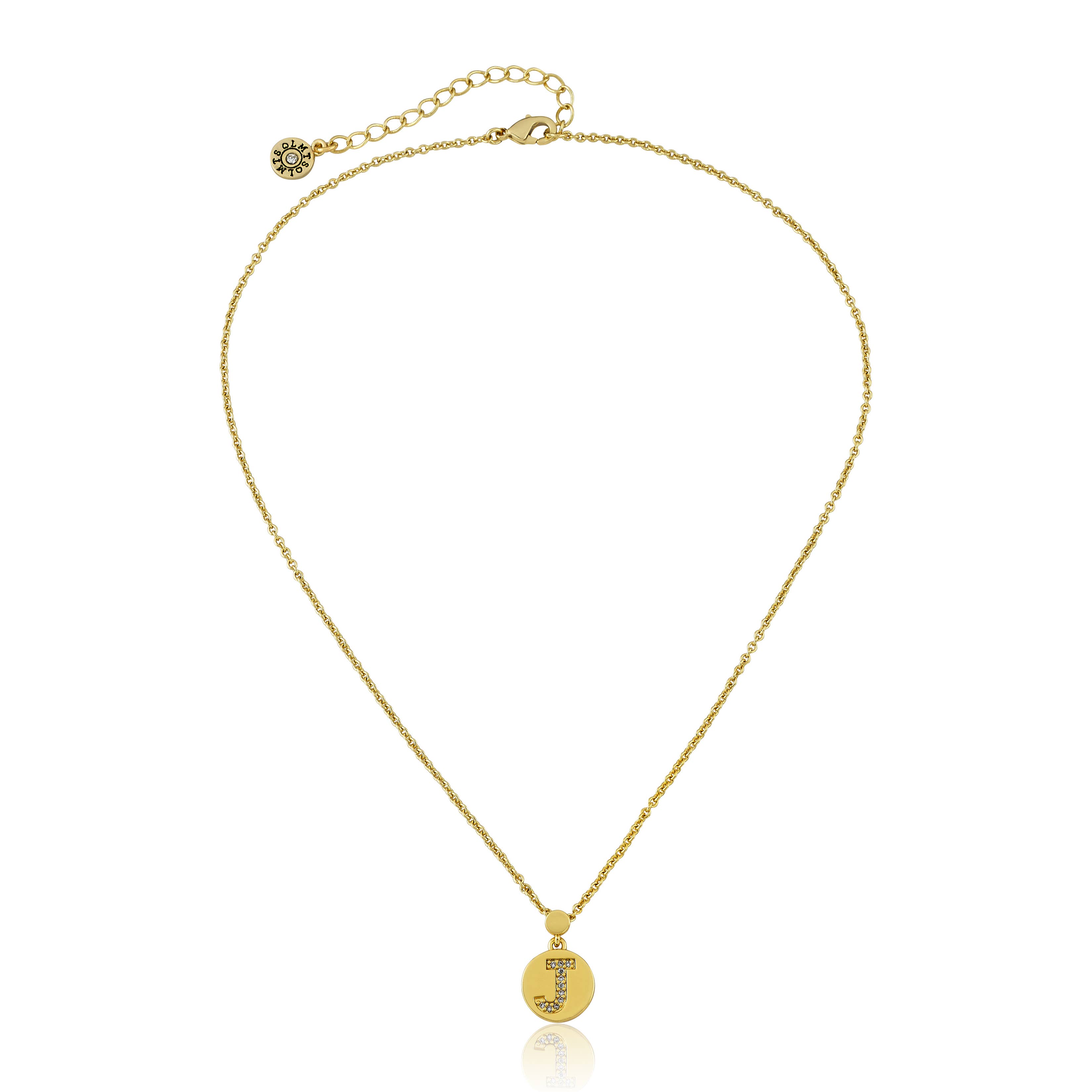 Little Miss Twin Stars - Wholesale Pendant/Charm Necklace - LMTS Classic! Initial Disc Pendant Necklace26