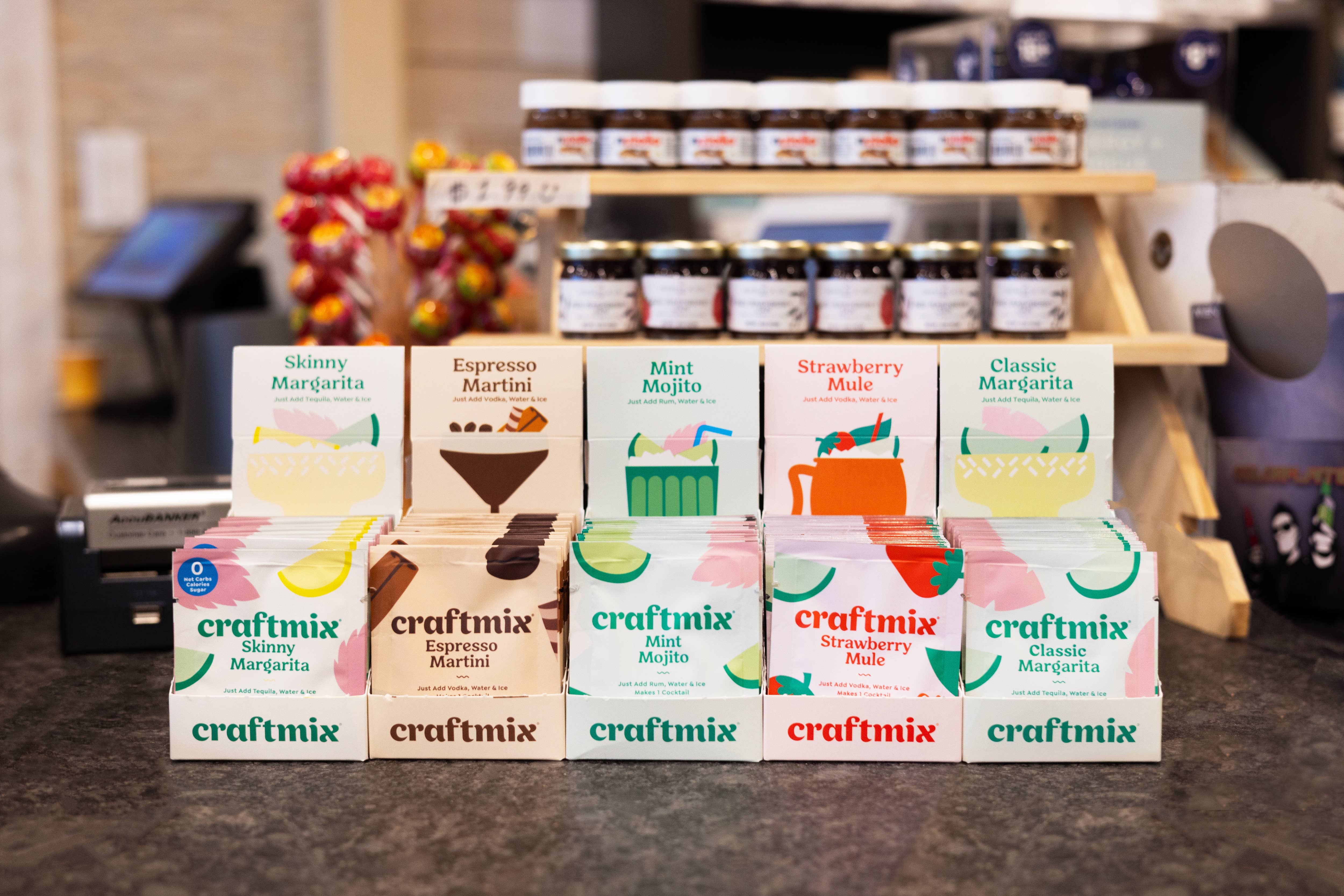 Craftmix - Wholesale Cocktail Mix/Syrup - Mint Mojito Cocktail / Mocktail Mixer - 24ct Caddy5