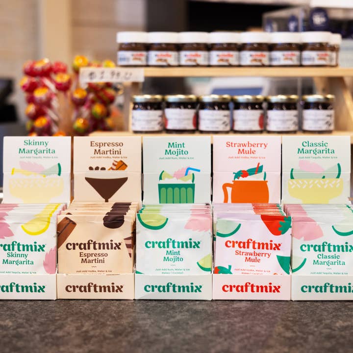 Craftmix - Wholesale Cocktail mix/syrup - Skinny Margarita Cocktail / Mocktail Mixer - 24ct Caddy5