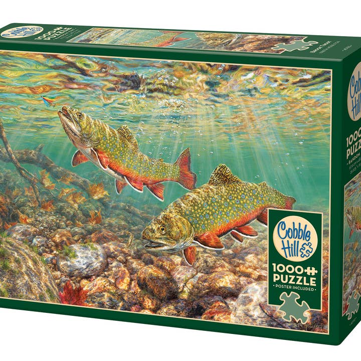 Puzzle de 1000 pièces Brook Trout pour la vente par Outset Games and Cobble Hill Puzzles