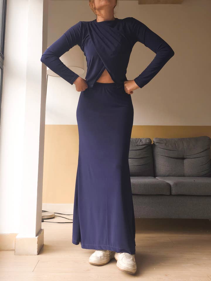 Fryda langærmet elastisk top for engroshandel hos Origin