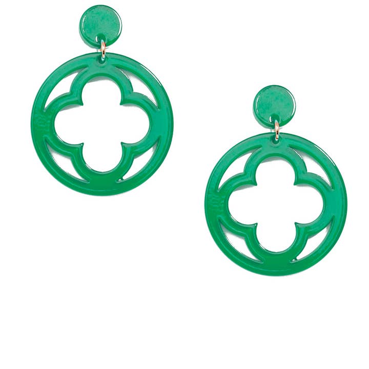 ZENZII Jewelry - Wholesale Dangle Earrings - Open Clover Drop Earring34