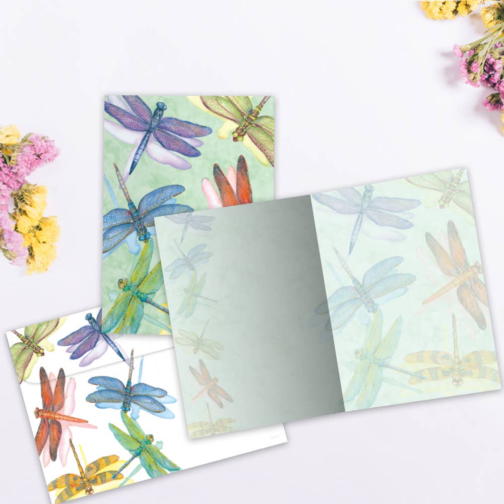 Tree-Free Greetings - Wholesale Everyday Greeting Card - Dragonflies All Occasion 6 Pack 890001