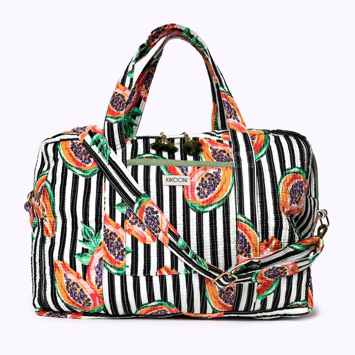 Grand sac de voyage "My Papaya Love" pour la vente par kikooni