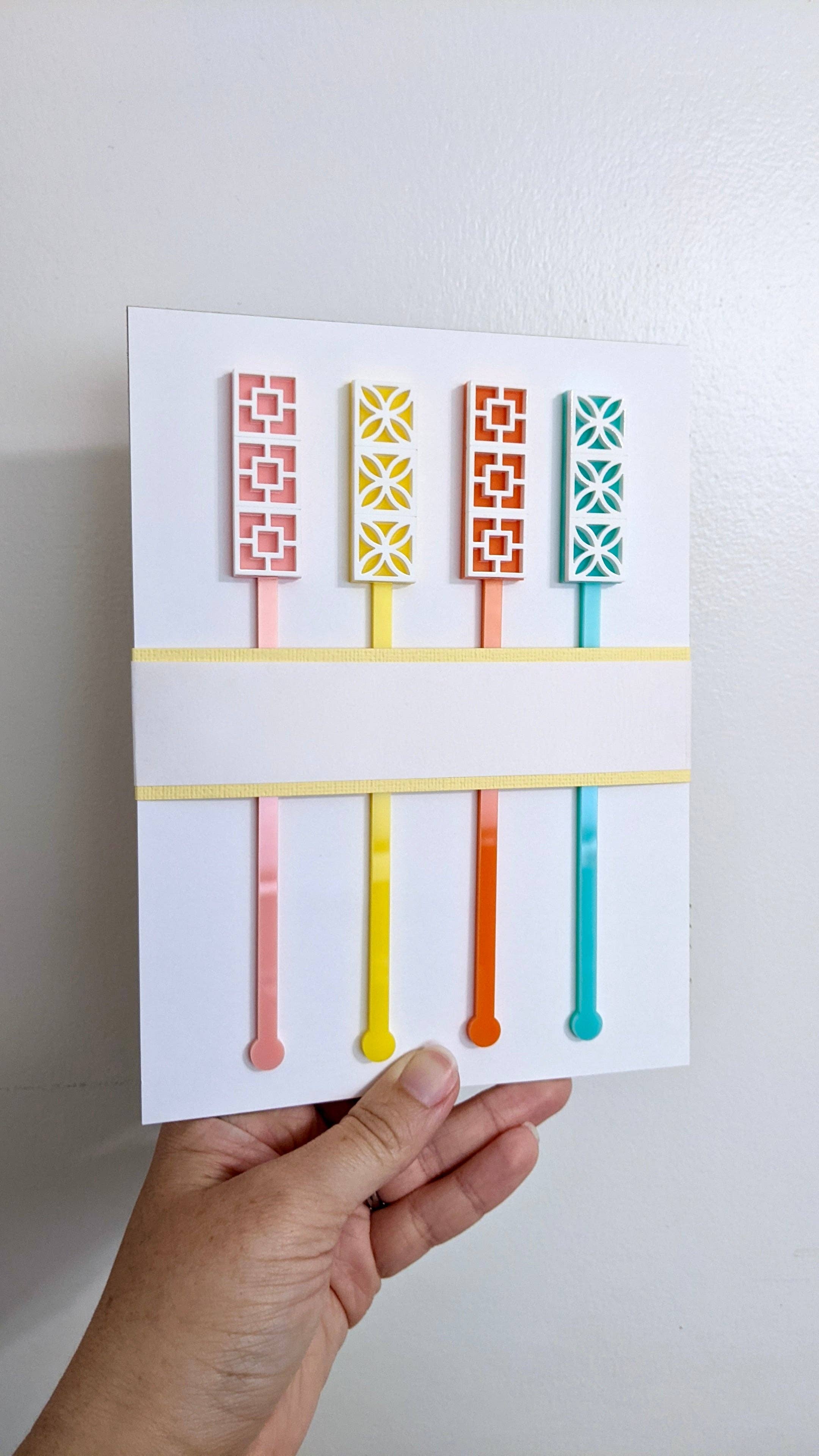 Crafted - Wholesale Drink Stirrer - Summer Breeze Block Cocktail Stir Sticks1