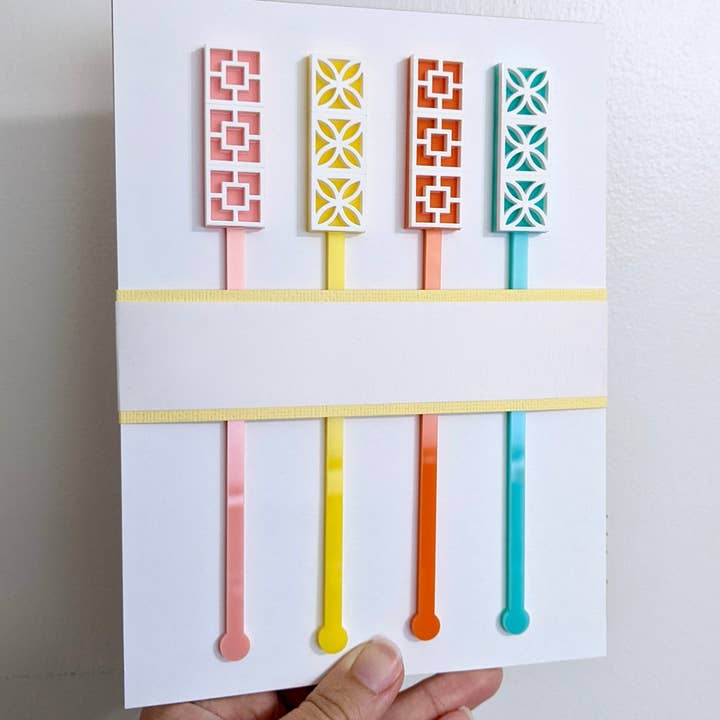 Crafted - Wholesale Drink Stirrer - Summer Breeze Block Cocktail Stir Sticks1