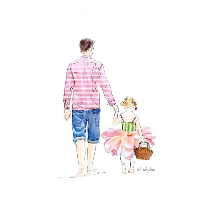 Lütteblüten - Wholesale Father's Day Card - Dad, I Love You - Card with Envelope1