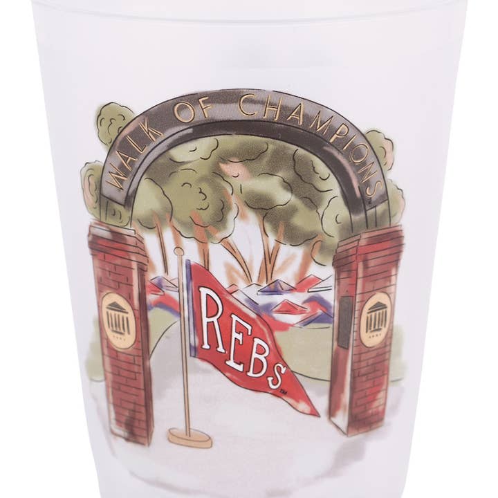Ole Miss Mascot Frosted Cups Set/8 for wholesale by Glory Haus
