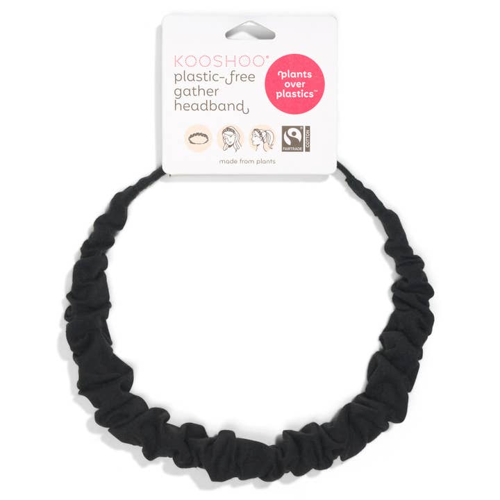 KOOSHOO - Wholesale Fashion Headband - Women's - Plastic-free Headband: Gather Head Wrap, Organic, Ruched6