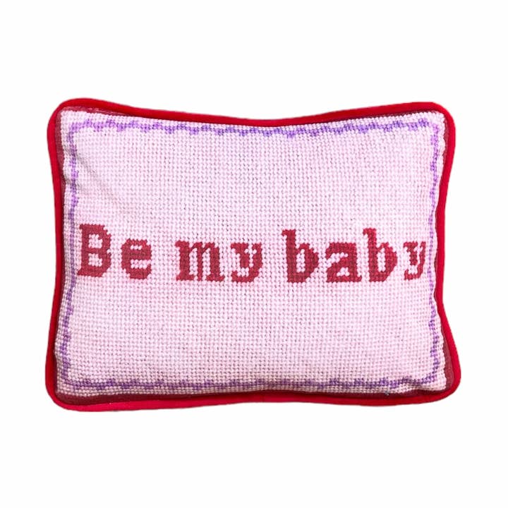 terciopelo COJÍN personalizado BE MY BABY para venta al por mayor de Mommani Threads