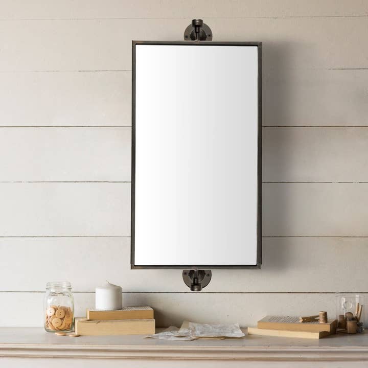Metal 28" Wall Mirror Rectangle for wholesale by VIP Home & Garden