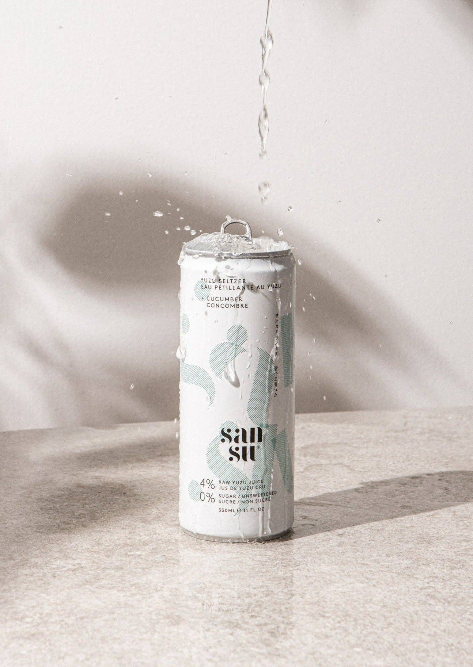 Terranamdo - Vendita all'ingrosso Bibite/bevande gassate - SANSU Yuzu Seltzer con Yuzu e Cetriolo (12 lattine)