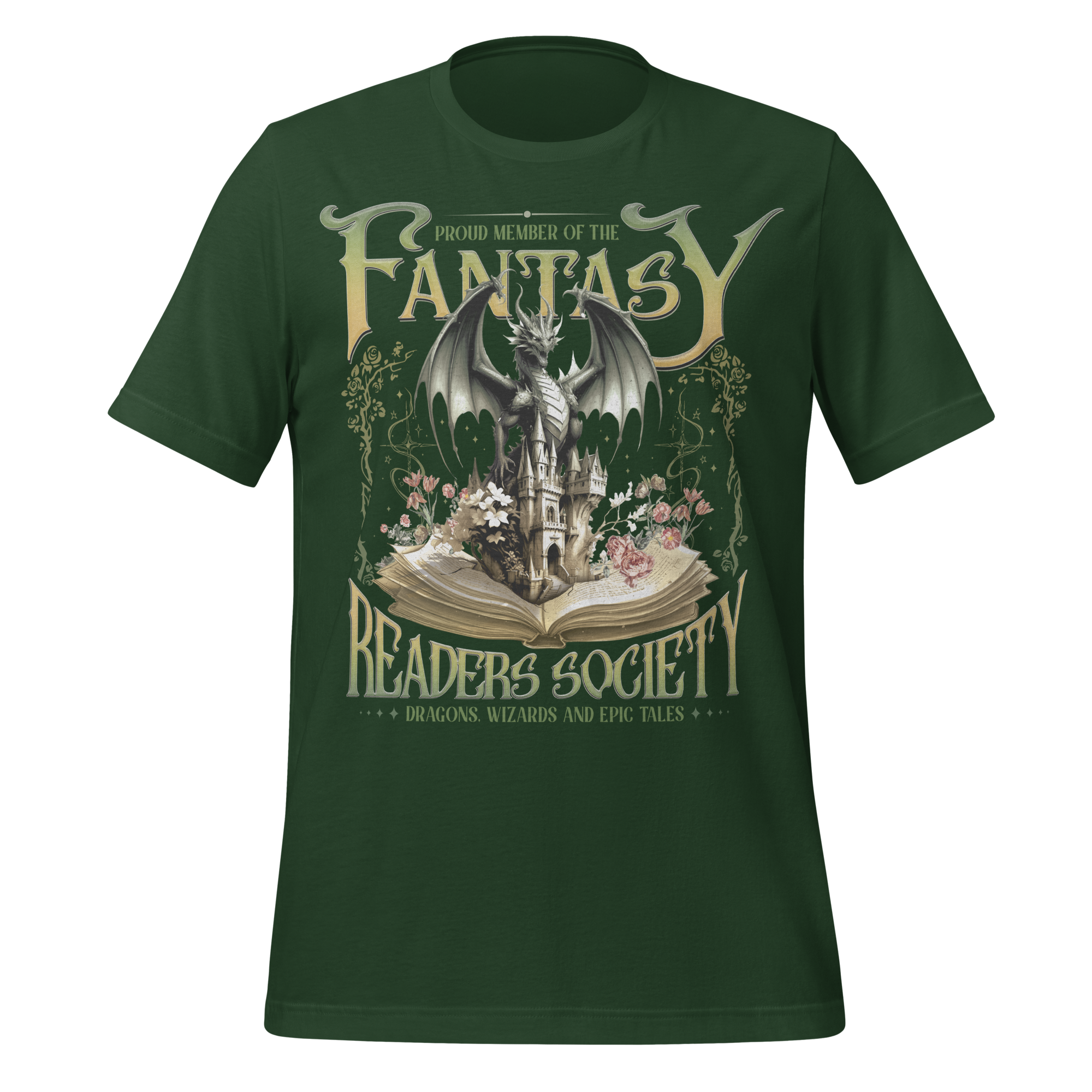 MagicMerchEmporium – wholesale Screen printed t-shirt – Women′s – Fantasy Book Lover Tee1