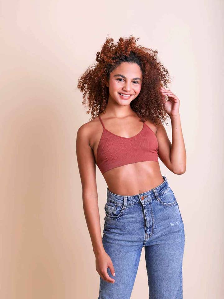 Leto Accessories - Venta al por mayor Brallete - Mujer - Leto Original - Bralette de malla con tatuaje y espalda racer8