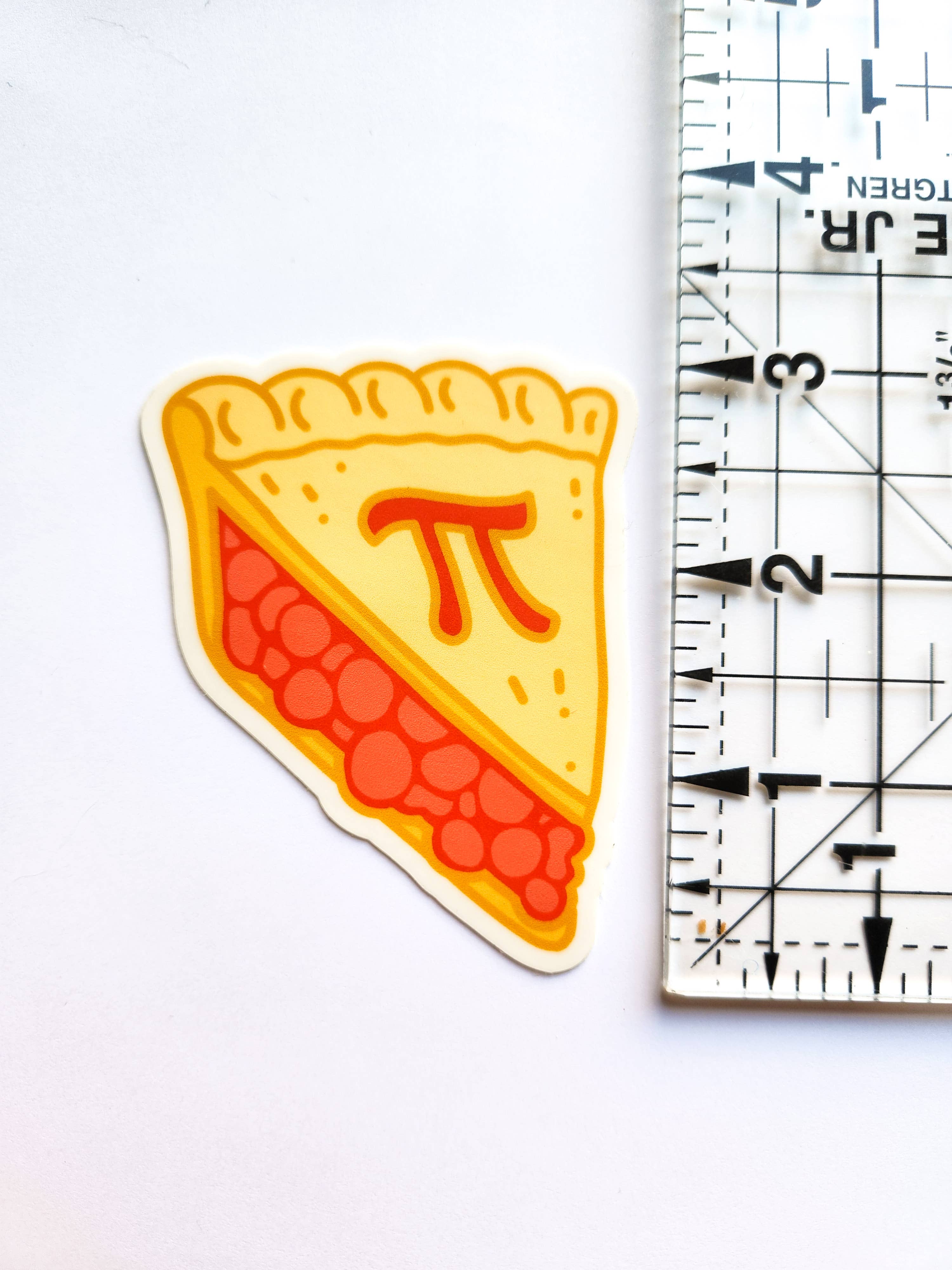 The Crafty Physicist - Wholesale Sticker - Vinyl Sticker - Pi Pie Slice - 3.14 Pi Day Math1