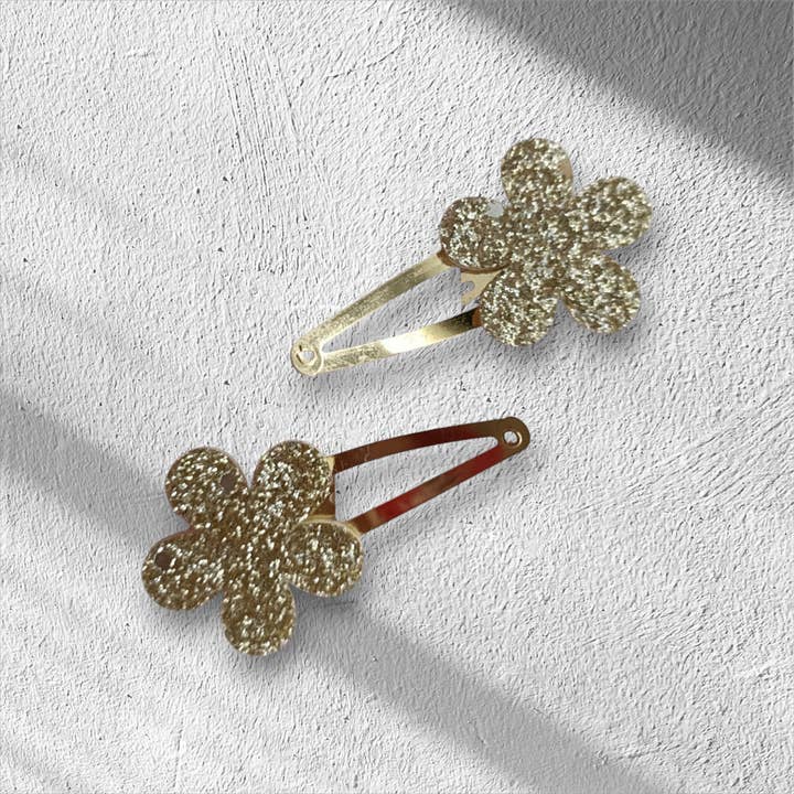 Kids4trendy - Wholesale Hair Clip - Kids - Glitter flower girl mega pack