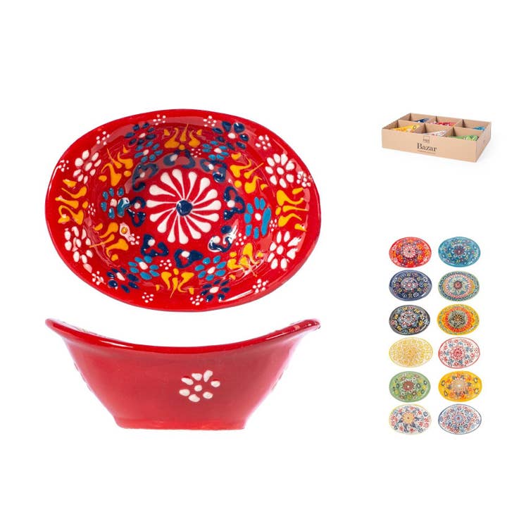 Schüssel Bazar aus dekoriertem Steingut 13 cm für den Großhandel von H&H