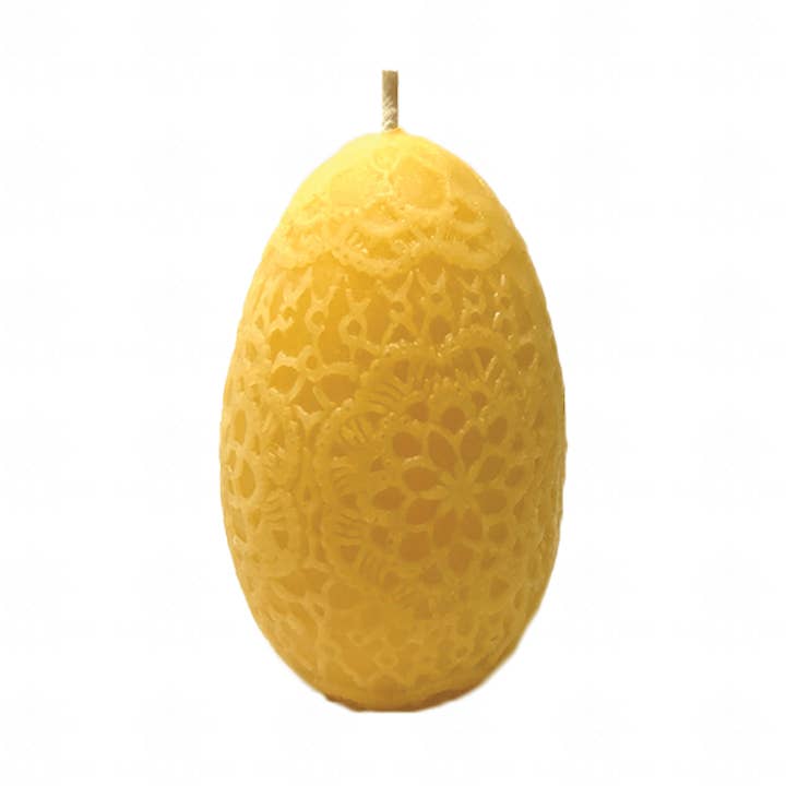 Crochet Egg | 100% Pure Beeswax Candle for wholesale by Little Bees Candles