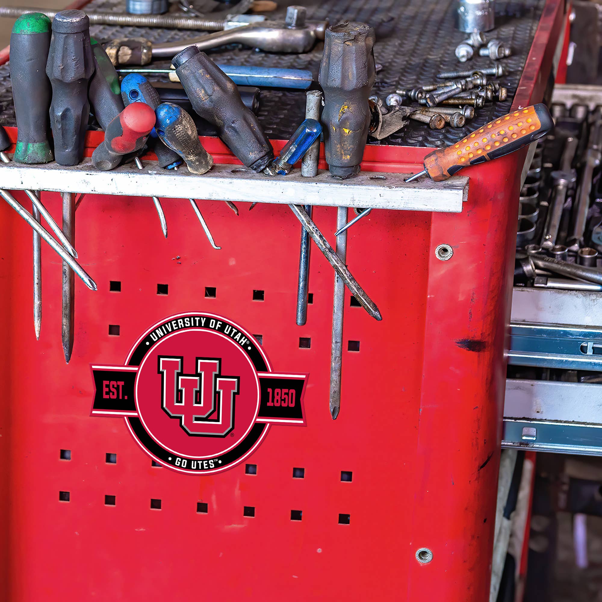 Rico Industries - Wholesale Magnet - NCAA  Utah Utes Standard Badge Magnet3