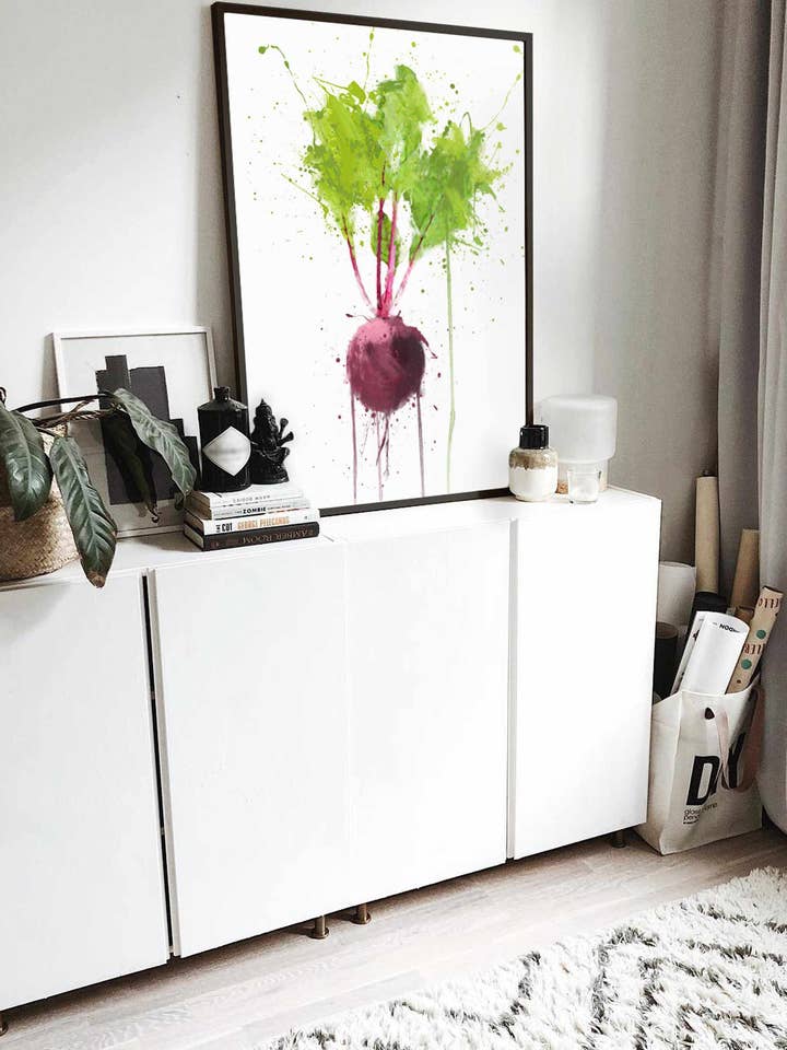 Beetroot Vegetable Wall Art Print voor wholesale door We Love Prints