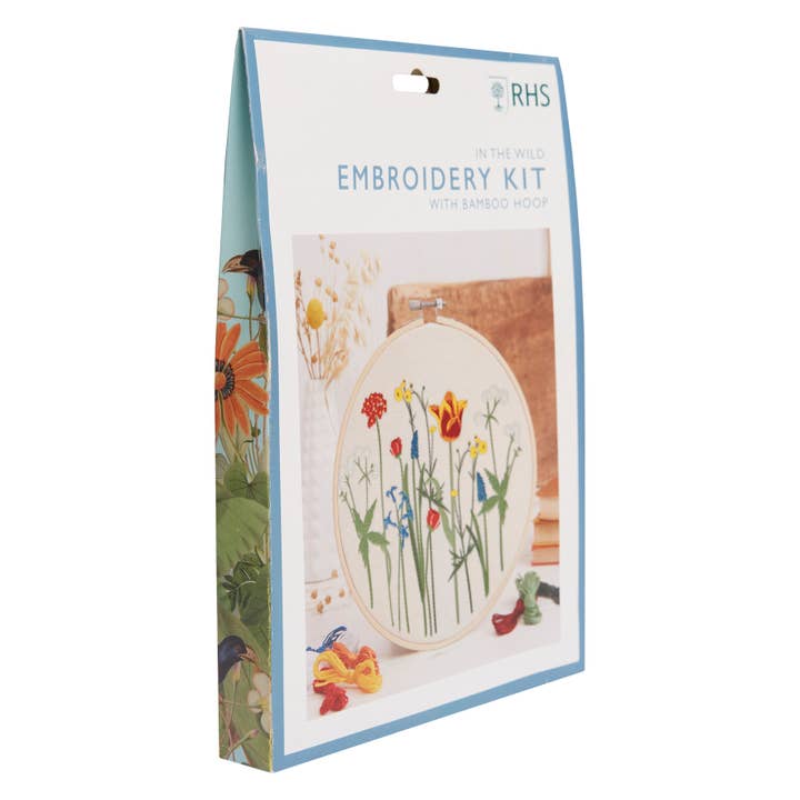 West Design Products - Wholesale Embroidery/Cross Stitch Supplies - RHS Embroidery Kit, Multicoloured, 8", In the Wild