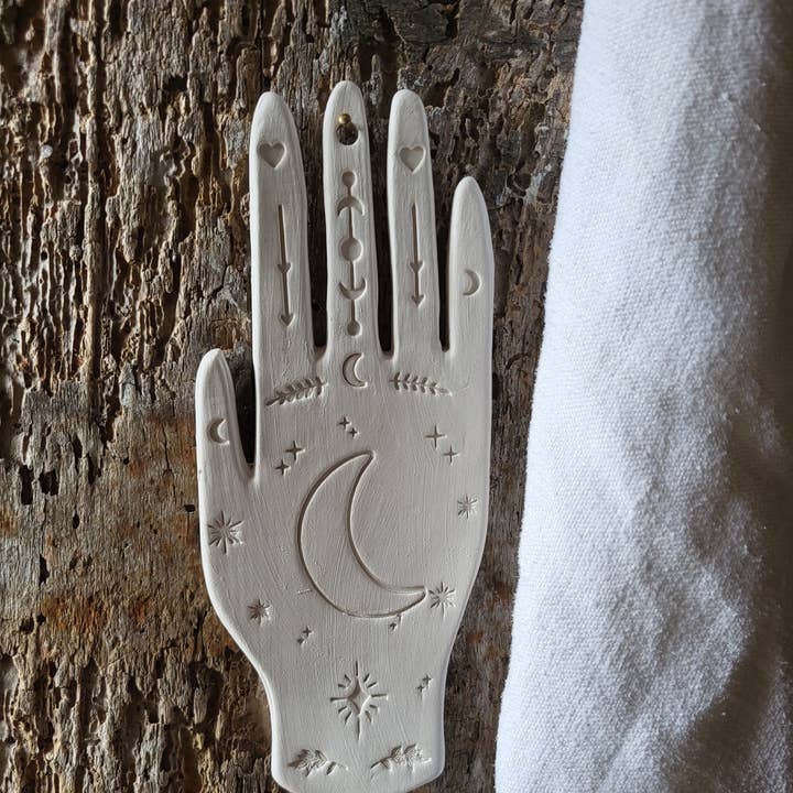 Holystic collection. Moon ceramic hand for wholesale by lpdv ceramics