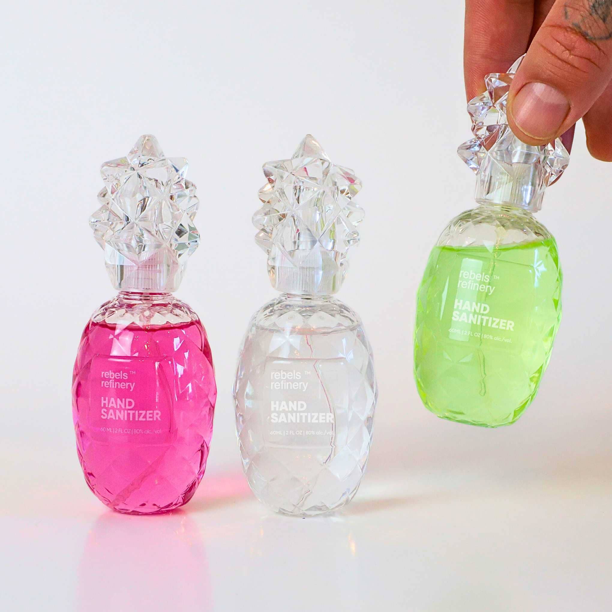 Rebels Refinery - Wholesale Hand Sanitizer - 24 Pack Pineapple Hand Sanitizer DISPLAY4
