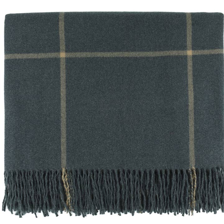 Glasgow Dark Grey Throw 50x68 for wholesale by Bedford Collections