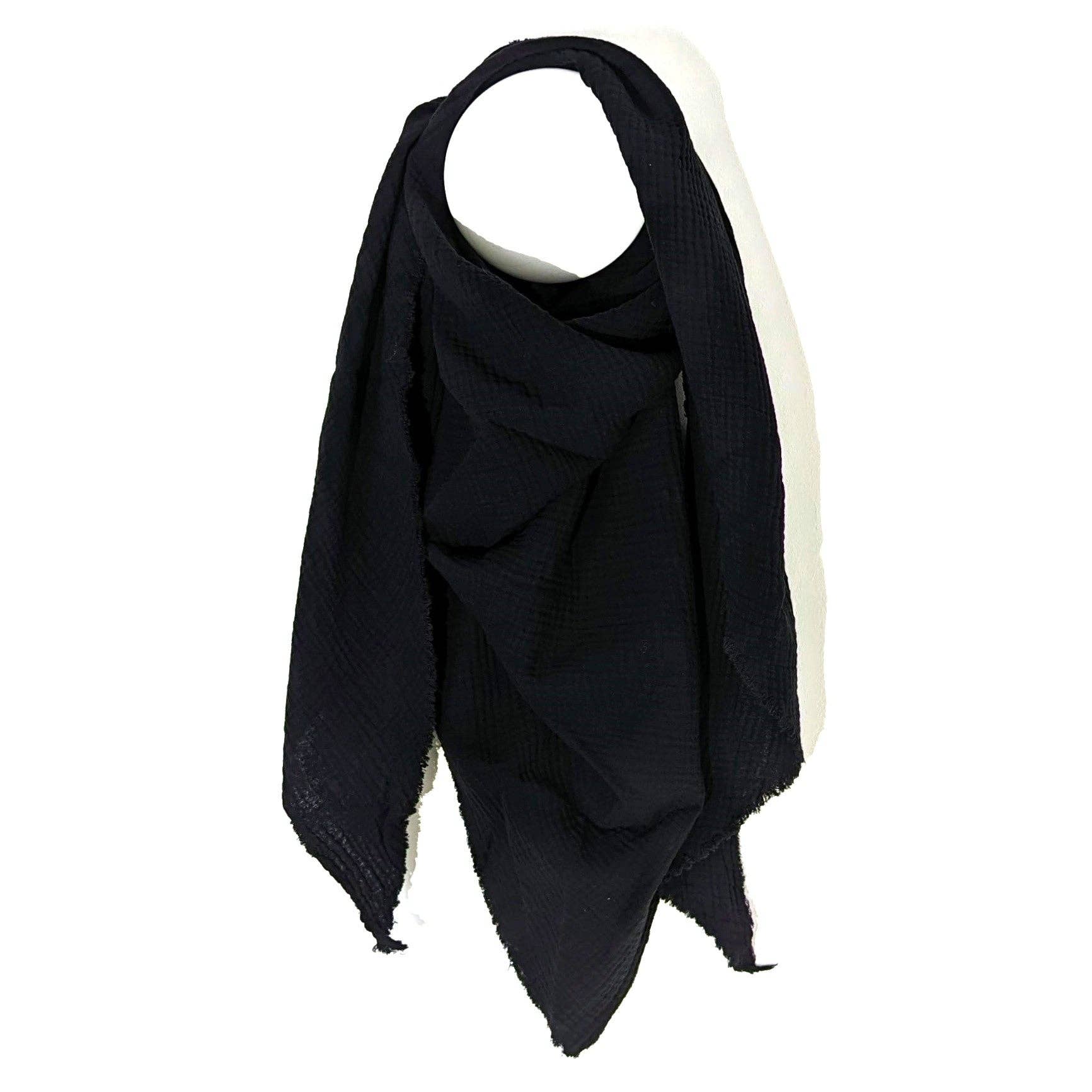 Tempest Designs – wholesale Scarf – Women's – Italian cotton raw edge plain scarf19