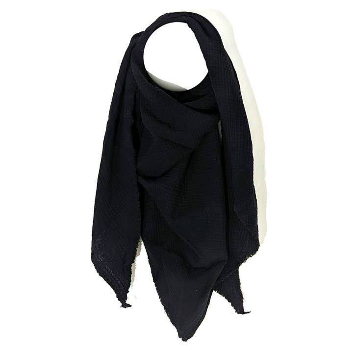 Tempest Designs – wholesale Scarf – Women's – Italian cotton raw edge plain scarf19