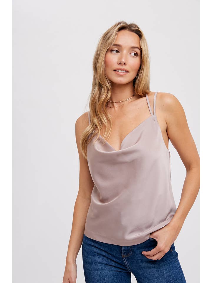 Bluivy – wholesale Camisole – Women′s – SILKY COWL NECK CAMI19