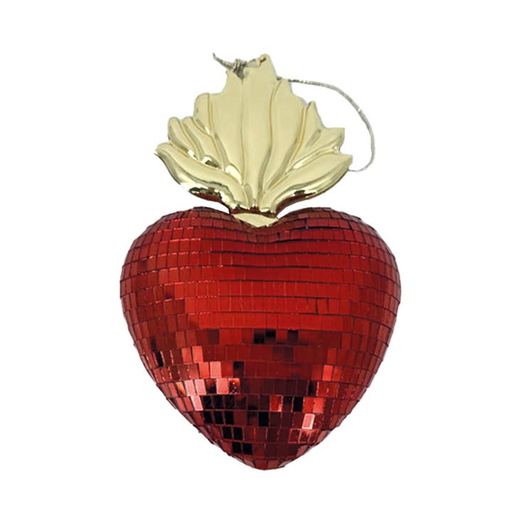 Disco heart Red ex-voto L13 W5 H19cm for wholesale by Opjet Paris