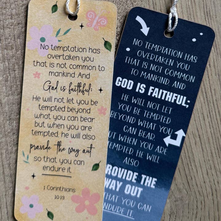 Segnalibro Versetto Tentazione Cristiana Regalo per la vendita all'ingrosso da parte di Readers Gonna Read