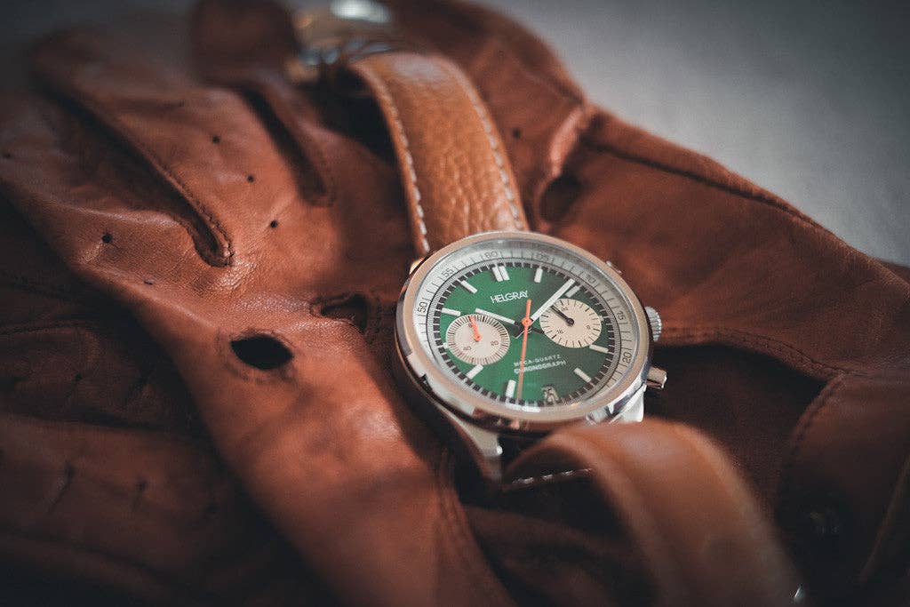 Helgray Watches - Wholesale Wrist Watch - Men's - Silverstone Green3