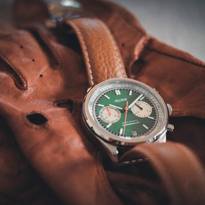 Helgray Watches - Wholesale Wrist Watch - Men's - Silverstone Green3