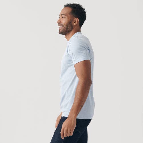 True Classic - Wholesale T-Shirt - Men's - Short Sleeve T-Shirt | Crew Neck | Heather Pale Blue5