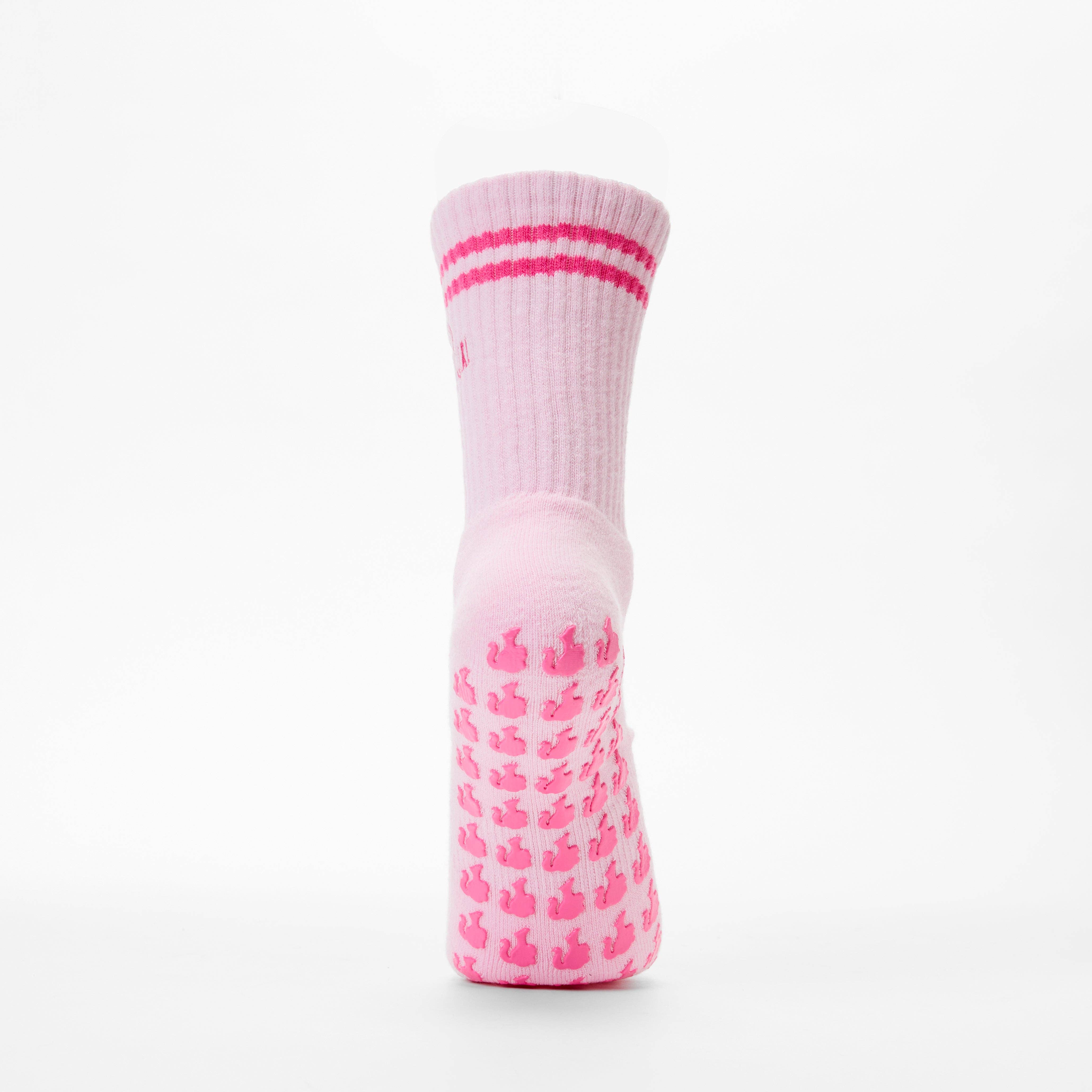 Pink I'm a Barre-Be Girl Barre Grip Socks for wholesale on Faire10
