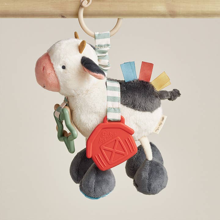Itzy Ritzy - Wholesale Stuffed/Plush Toy - Kids & Baby - Cow Itzy Friends Link & Loveâ„¢ Activity Plush