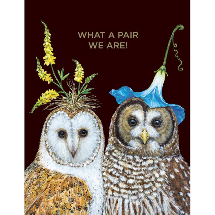 Carte Best Friend Owls pour la vente par Hester & Cook - Stationery