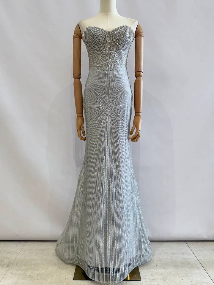 Invitadissimas - Wholesale Gown - Women's - Long dress with glitter 8351222