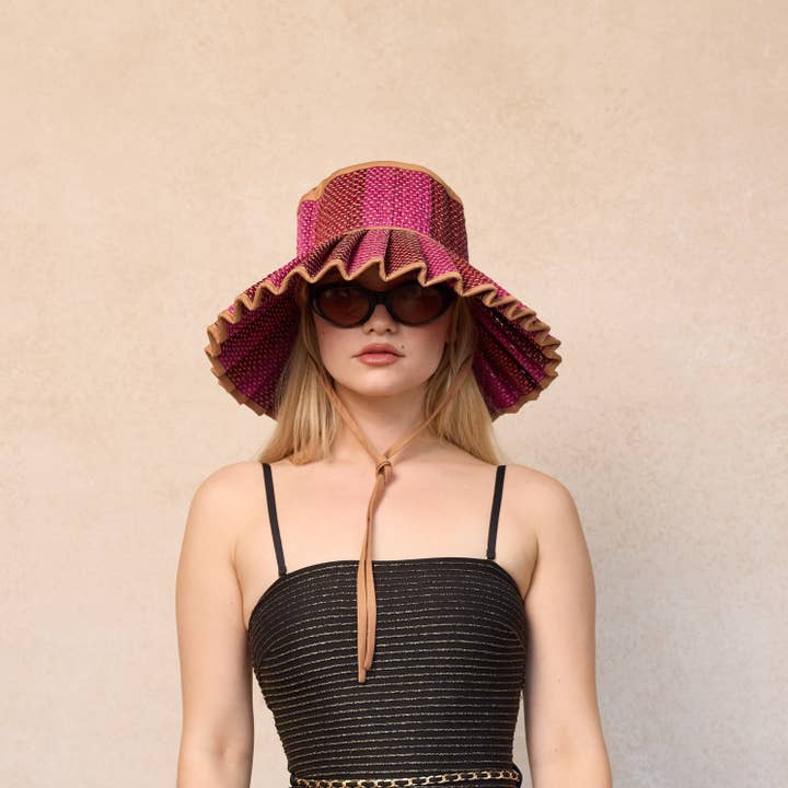 Love Heart | Caramel | Island Capri Hat for wholesale on Faire