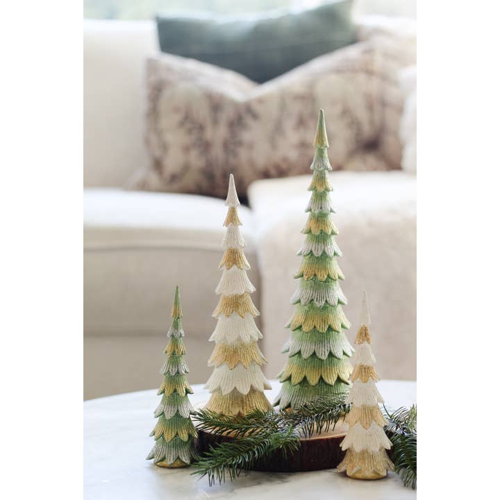 Dekorasyon Gifts Decor - Wholesale Christmas Decoration - Tabletop Christmas Tree (Ivory/Gold)