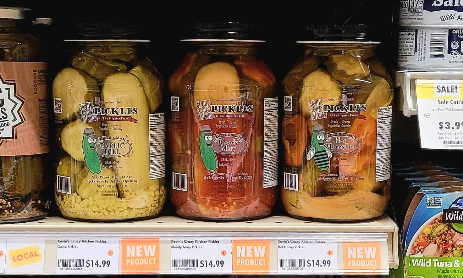 Kevin's Crazy Kitchen Pickles at the Hipster Farm - Wholesale Pickled Vegetables - Garlic Heat5